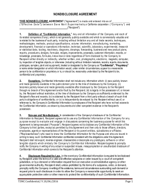 Fillable Online Free Non-Disclosure Agreement (NDA) Templates PDF ...