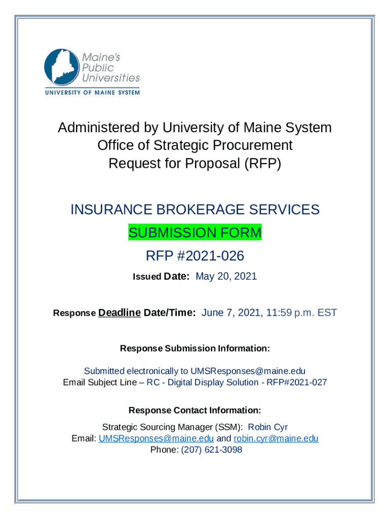 HomeDivision of Procurement Services - Maine.govRequest for Proposals ...