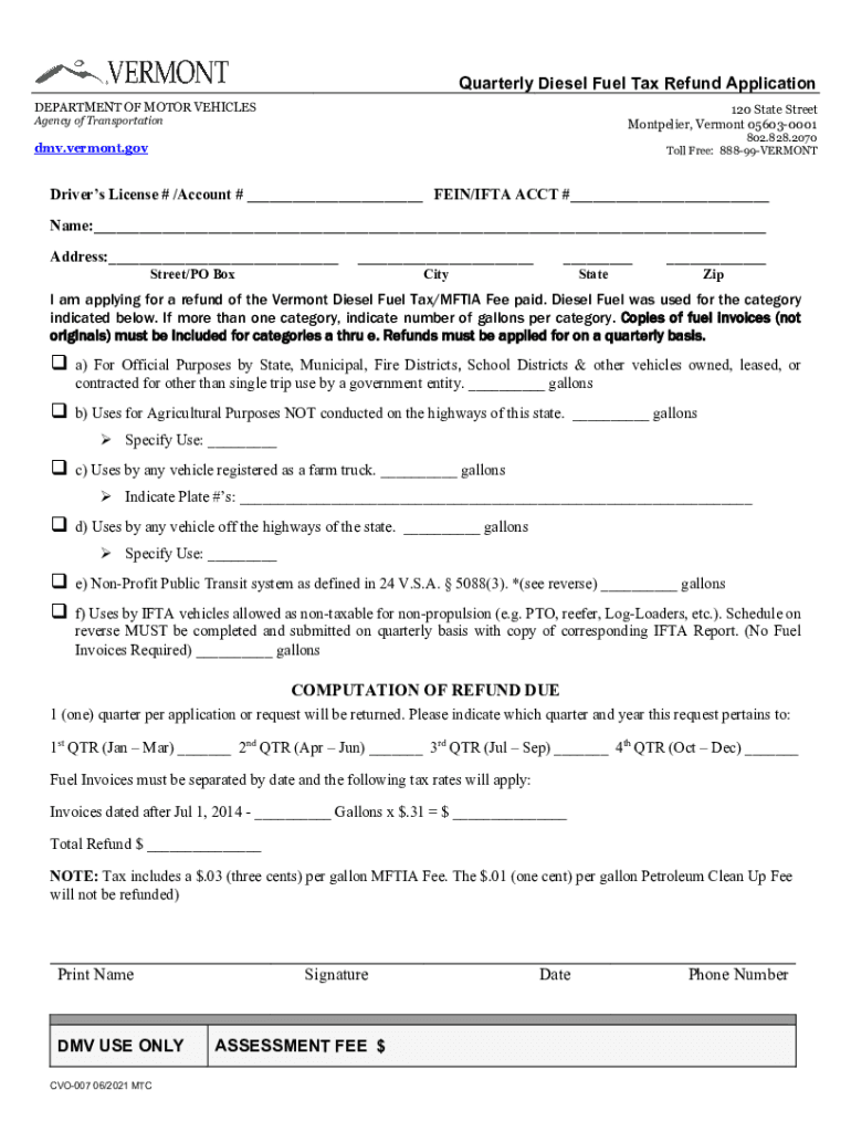 fill.ioFUELS-TAX-REFUND-APPLICATIONFill - FUELS TAX REFUND APPLICATION (Virginia Department of ... Preview on Page 1.