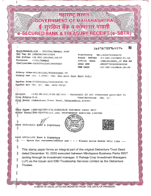 Debenture Trust Deed - JAWEF - Bombay Stock Exchange