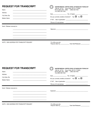 Fillable Online www.marshall.eduNew-Transcript-Request-FormNew ...