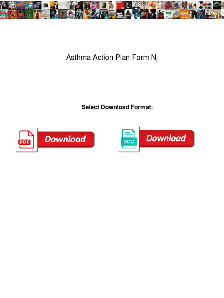 Fillable Online Asthma Action Plan Form Nj. Asthma Action Plan Form Nj