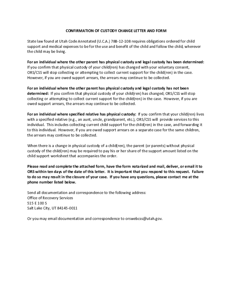 Fillable Online ors utah ors.utah.govwpcontentuploadsCONFIRMATION OF