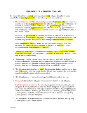 Sample Delegation of Authority (V0030536.DOCX;3) - University of Vermont