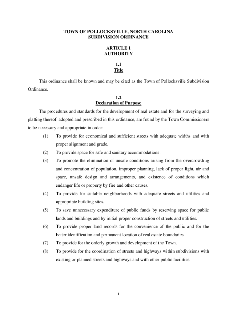 Fillable Online onslowcountync.govView804ONSLOW COUNTY SUBDIVISION