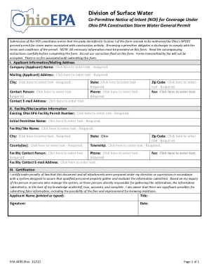 www.epa.state.oh.usstormExampleMarinaNOIDivision of Surface Water - Notice of Intent (NOI) For ...