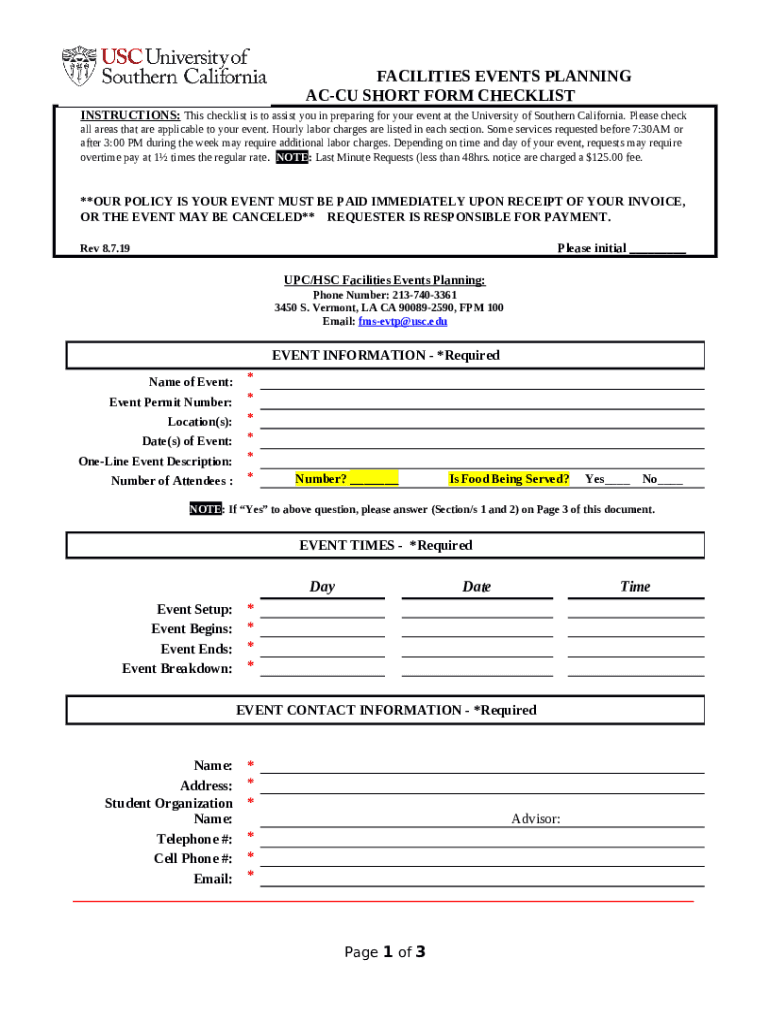 Venue Coordinators Event Setup Checklist The Balance Small Business