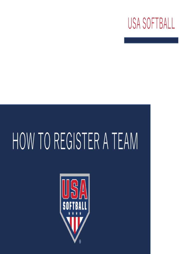 Fillable Online HOW TO REGISTER A TEAM SportsEngine Fax Email Print