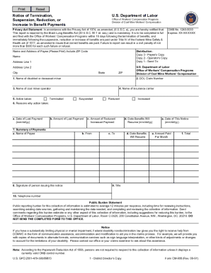 Print Reset - Notice of Termination, Suspension, Reduction, or ...