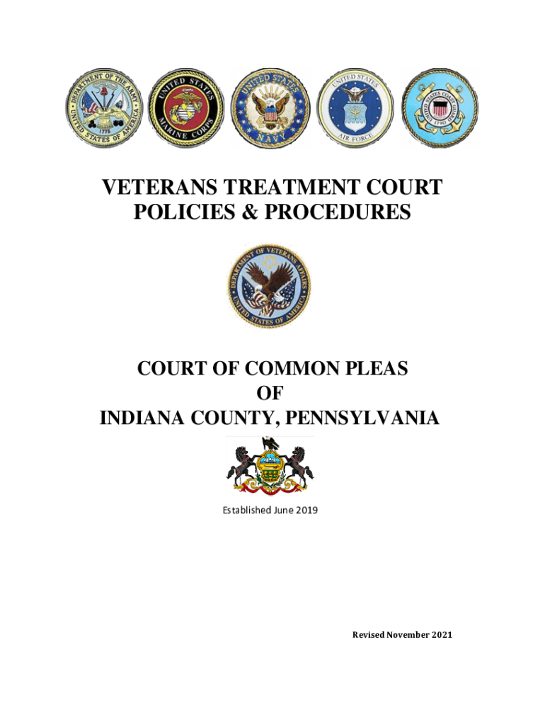 Fillable Online Veterans Treatment Court Policies & Procedures Indiana