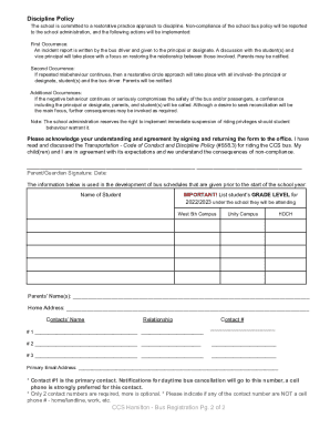 Fillable Online 242.3.1 Bus Registration for 2022 - 23 Fillable Fax Email Print - pdfFiller