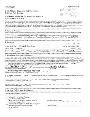 Fillable Online National Register of Historic Places Registration Form