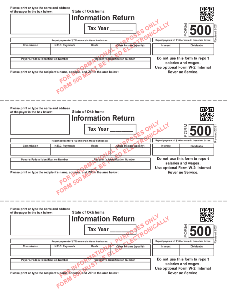 2021 oklahoma tax return Preview on Page 1