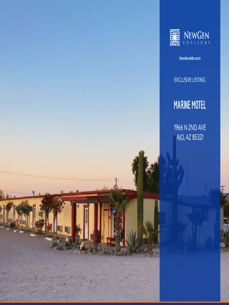 Fillable Online MARINE MOTEL AJO, AZ 2