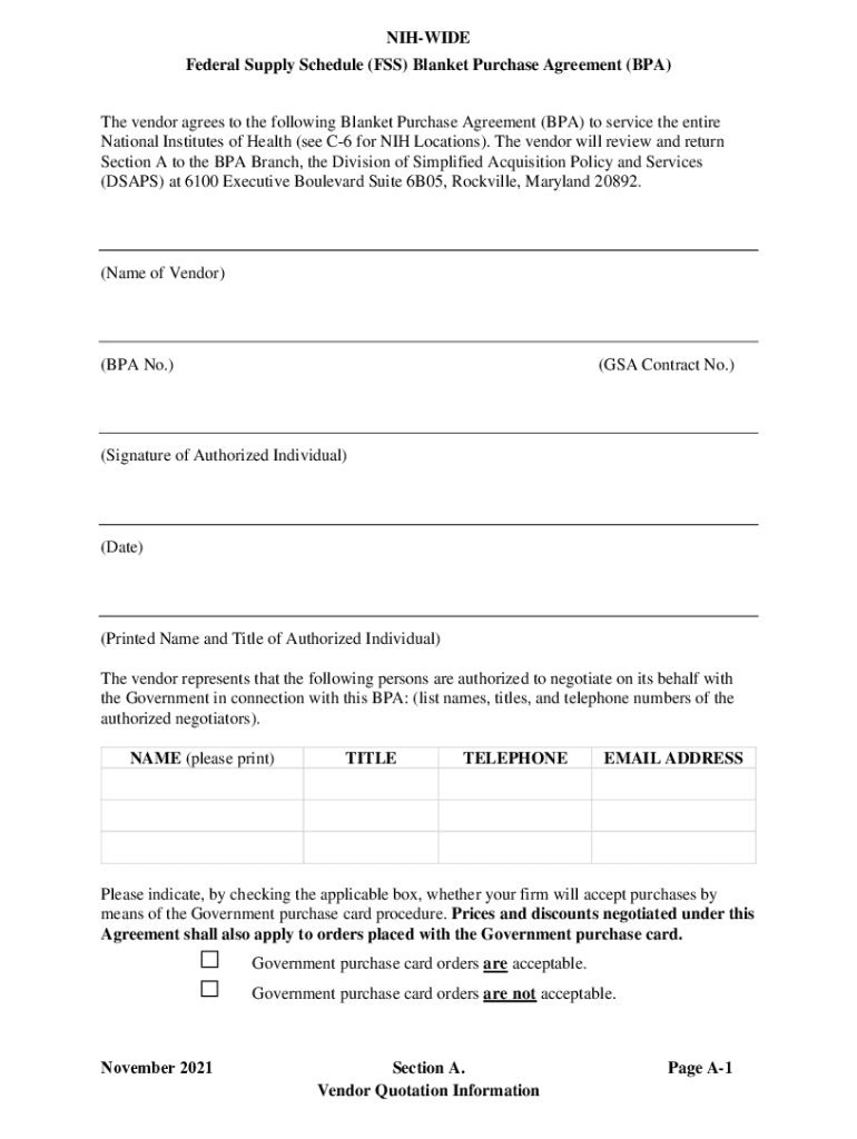 Fillable Online oamp od nih oamp.od.nih.govFSSBPAPackageJuly2018NIH