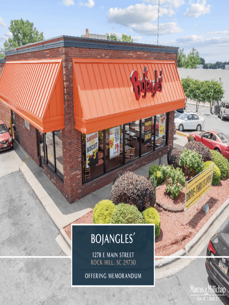 Fillable Online BOJANGLES' - LoopNet.com Fax Email Print - pdfFiller