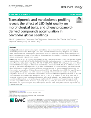 Fillable Online Transcriptomic and metabolomic profiling reveals the ...
