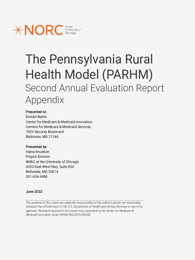 Fillable Online innovation cms Second Annual Report. Pennsylvania Rural