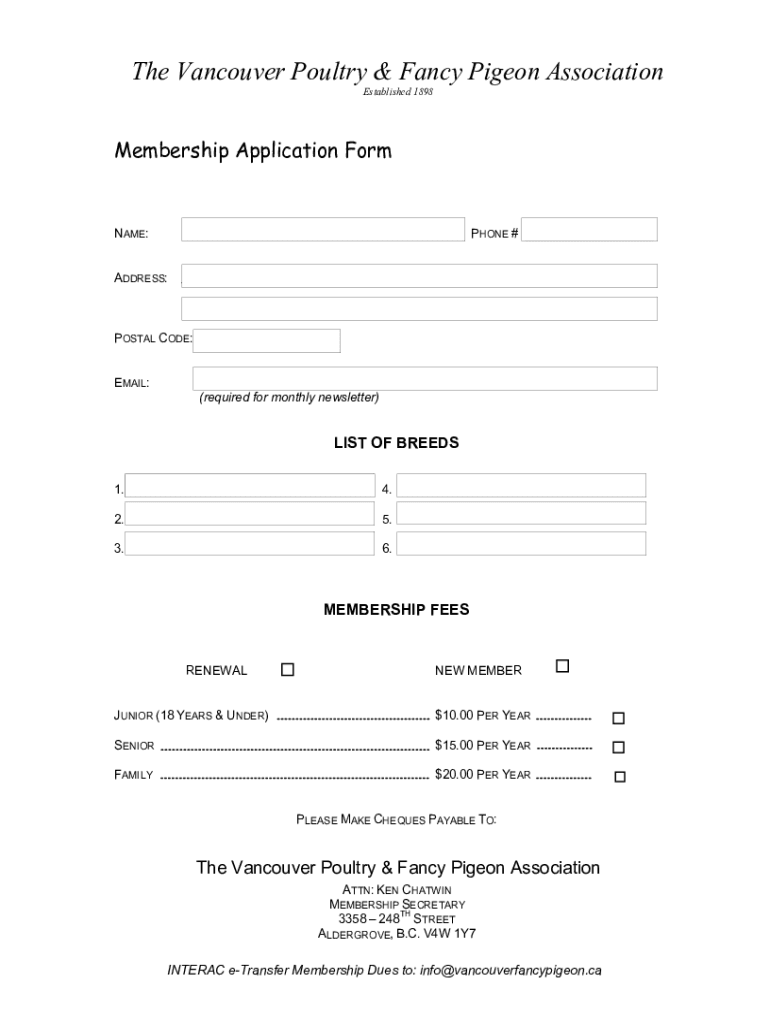 DocHub form-library478008-hereHere - The Vancouver Poultry & Fancy Pigeon Preview on Page 1