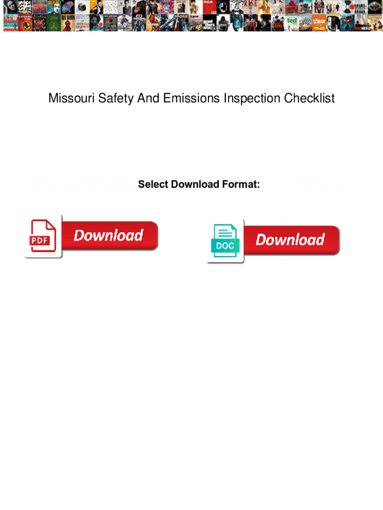 Missouri Emissions Inspection Rules