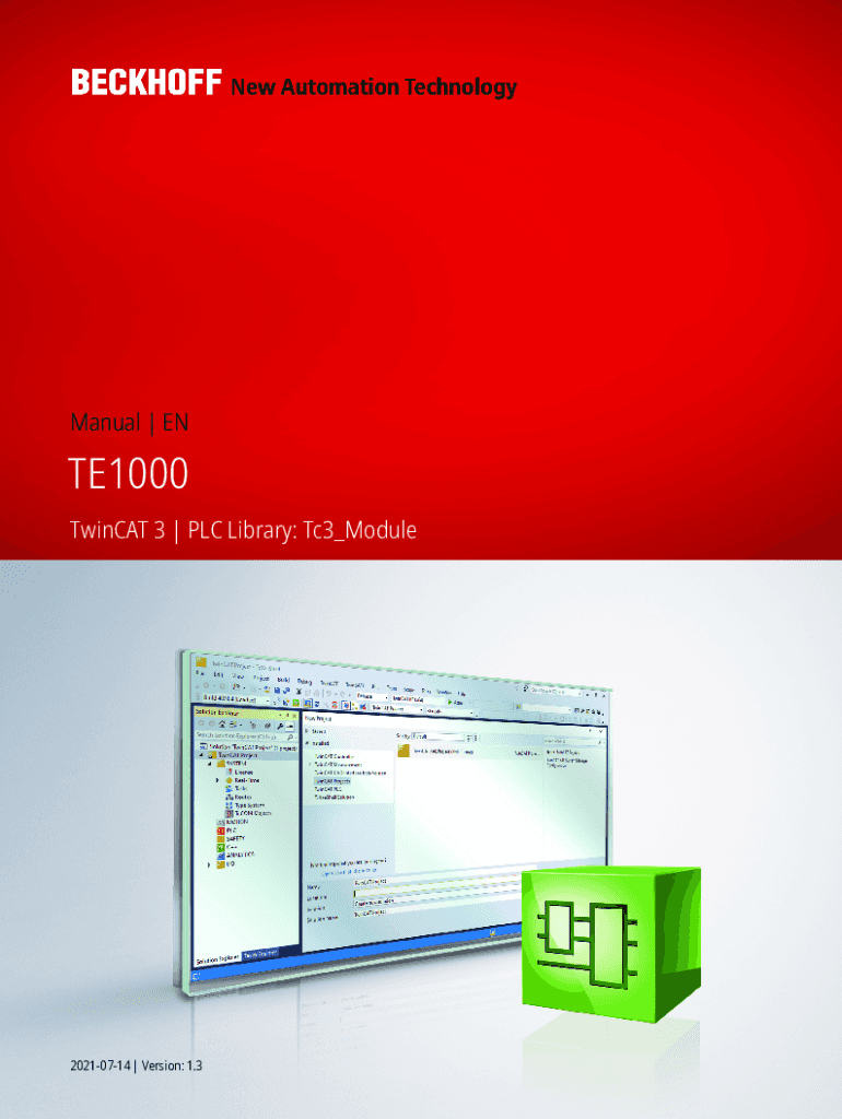 Fillable Online Manual TwinCAT 3PLC Library. TwinCAT 3PLC Library Fax