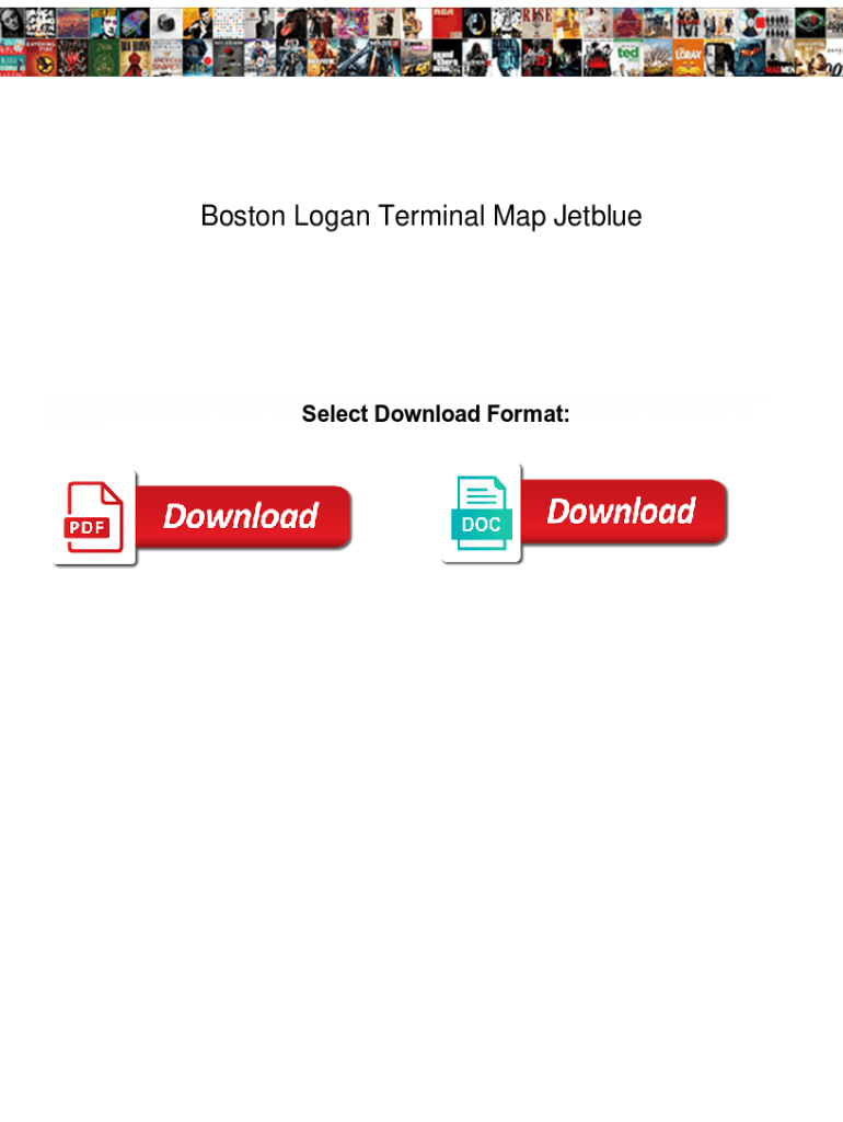 Fillable Online Boston Logan Terminal Map Jetblue. Boston Logan