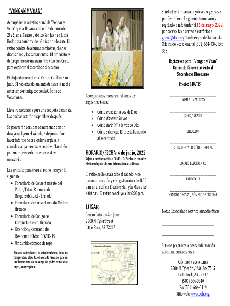 Fillable Online favor venganExamples of