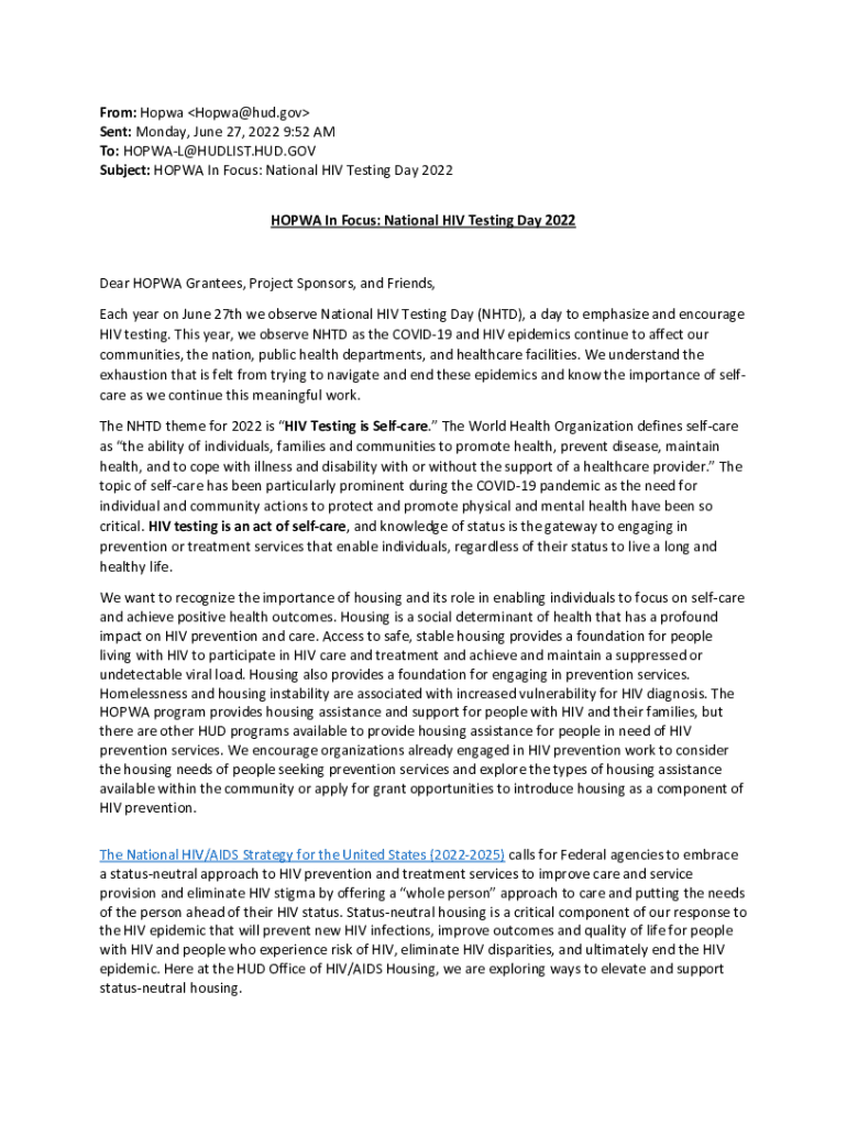 Fillable Online HOPWA In Focus Fax Email Print - pdfFiller