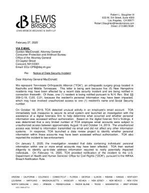 February 27, 2020 VIA E-MAIL Gordon MacDonald, Attorney ...