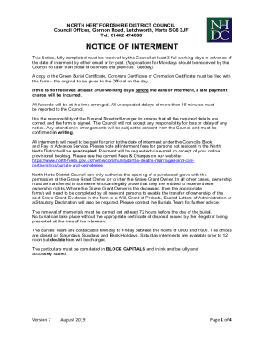 Fillable Online NORTH HERTFORDSHIRE DISTRICT COUNCIL DECISION SHEET Fax