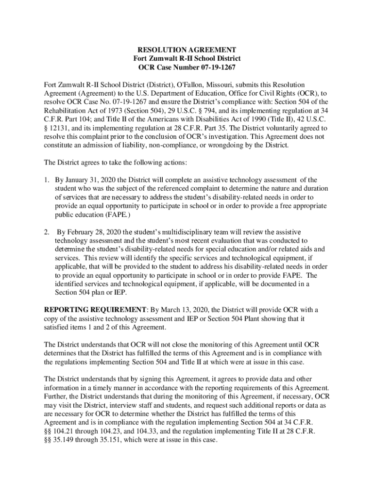 Fillable Online www2 ed Fort Zumwalt RII School District (PDF