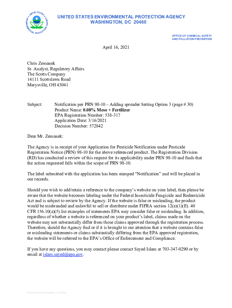 Fillable Online US EPA, Pesticide Product Label, 0.08 MESO