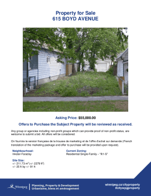 Fillable Online Planning, Property & Development Department - City of ...