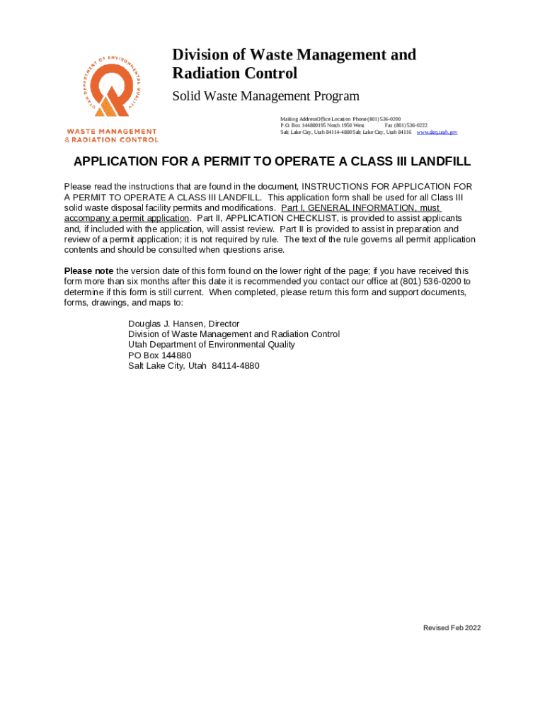 deq.utah.gov wastemanagementandradiationSolid Waste Documents