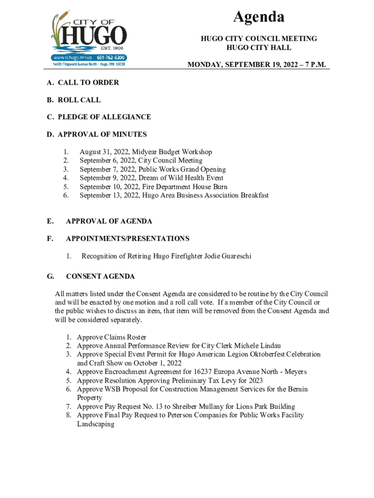 ci hugo mn usindexHugo City Council Agenda Packets - City Documents - City of Hugo Preview on Page 1