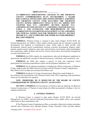 Fillable Online DRAFT ORDINANCE FOR 10.16.2019 BRIEF - COMPREHENSIVE ...