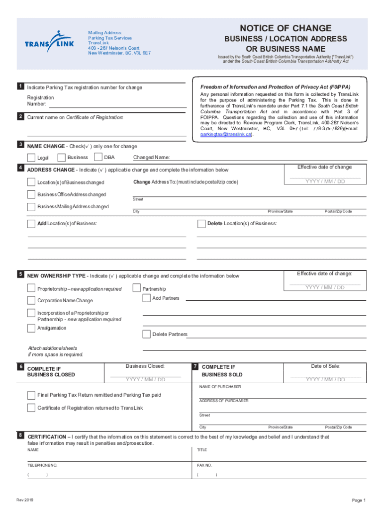 Fillable Online tenyearvision.translink.ca-mediaPenalty and Interest ...