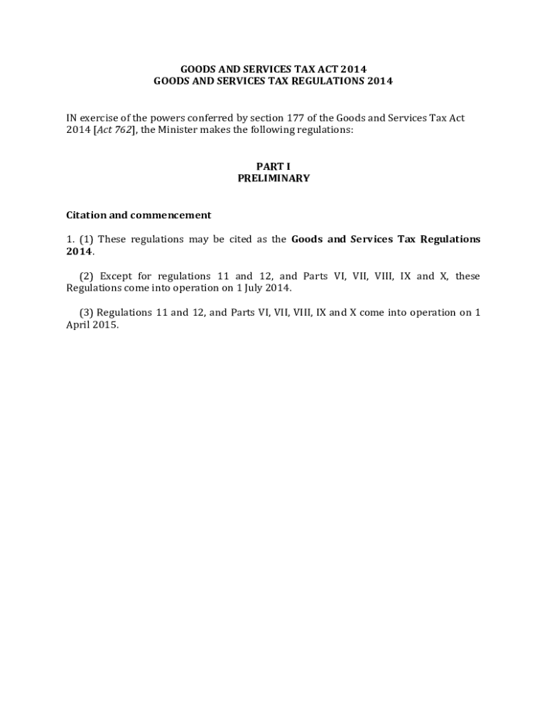 Fillable Online Goods and Services Tax Act 1993 Singapore Statutes