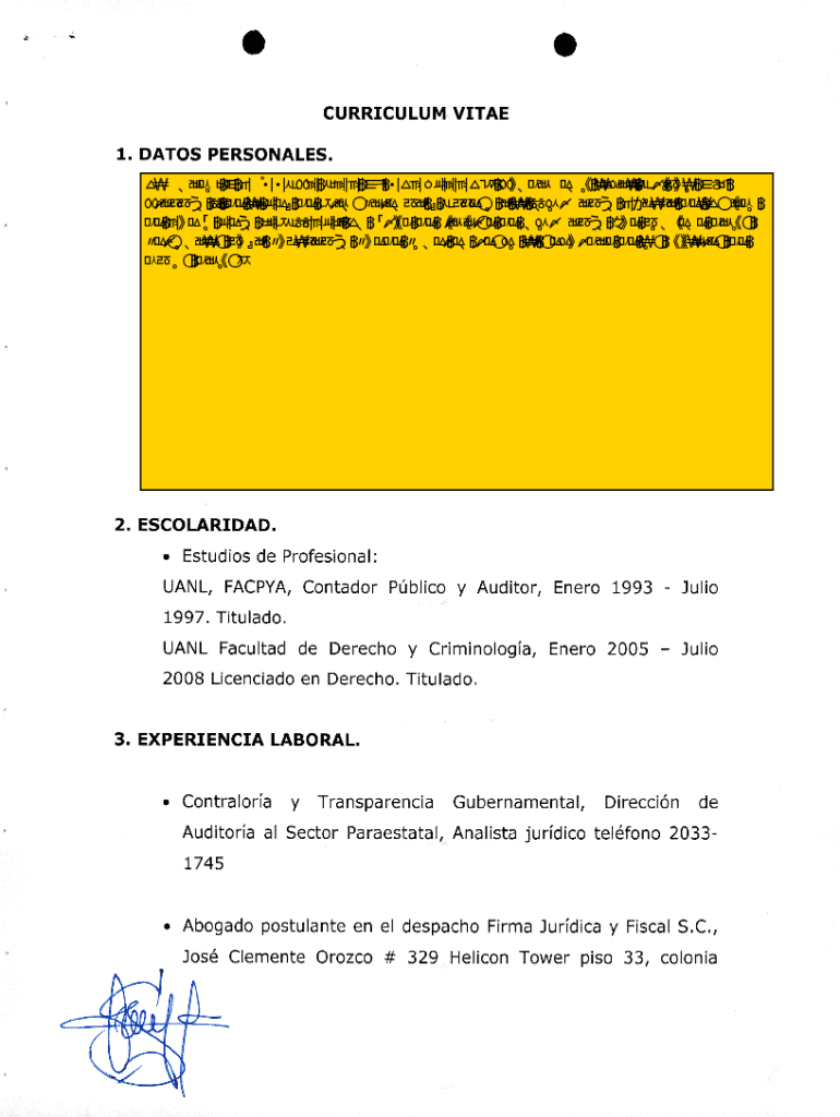 Fillable online resume vs curriculum vitae what s the difference fax