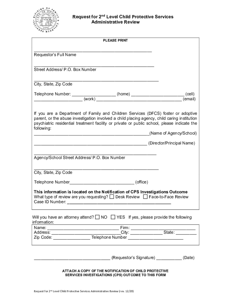 Fillable Online DFPS Texas Child Protective Services (CPS)DFPS