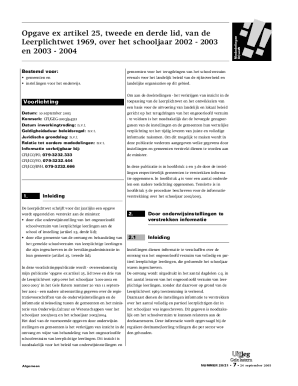 Opgave ex artikel 25, tweede en derde lid, van de ...