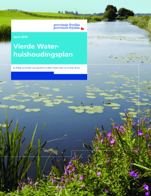 Vierde Water- huishoudingsplan - Provincie Fryslan