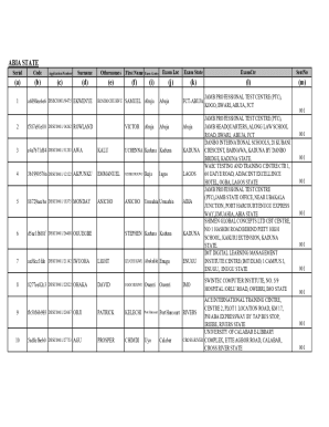 JAMB Professional Test Centre Application Form