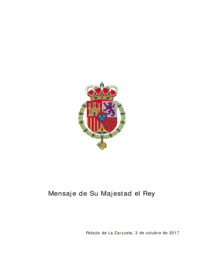 Mensaje de su majestad el rey