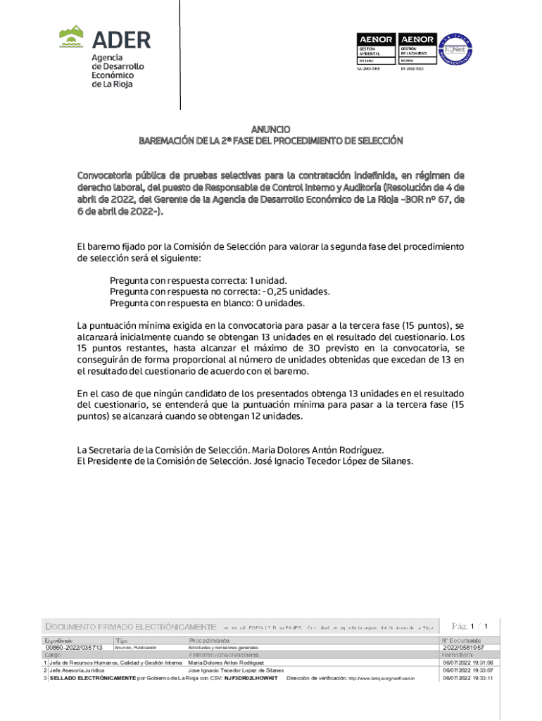 convocatoria pblica de ingreso en categoras de personal - Adif Preview on Page 1