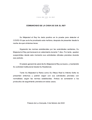 Su majestad el rey ha dado positivo en la prueba para detectar el
