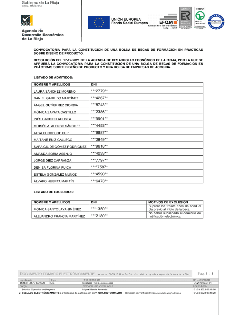 Becas de formacin en prcticas en diseo de producto, La Preview on Page 1