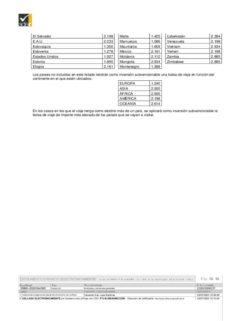 El BOR publica la lista de beneficiarios de subvenciones de la Preview on Page 1