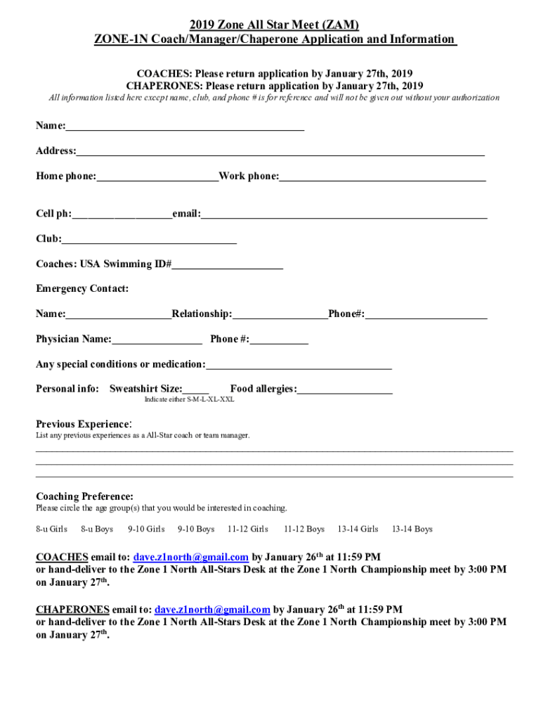 Fillable Online Florida Gold Coast Swimming Age Group/Zone/All Stars