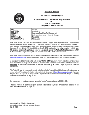 Notice to Bidders Request for Bids (RFB) For Courthouse/Post ...